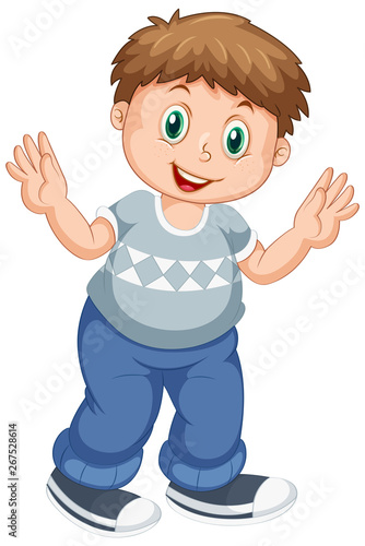 A cute boy chaarcter