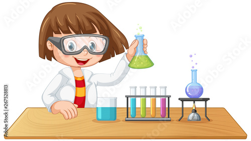 A lab kid character