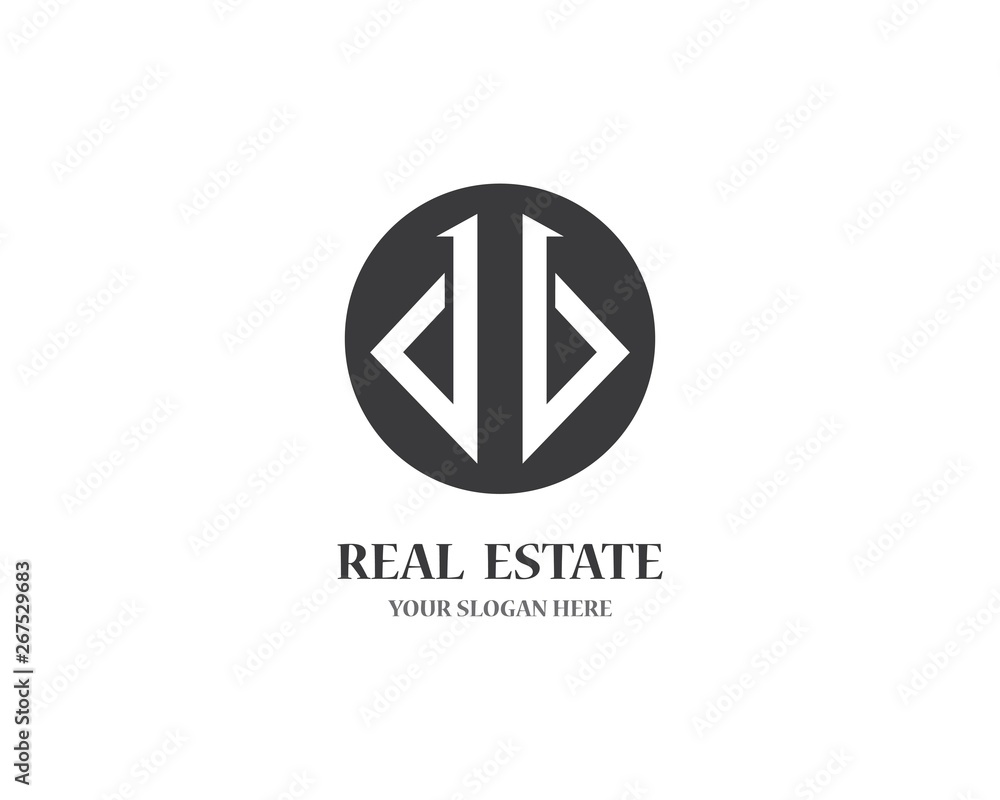 Real estate logo icon illustration Real estate logo icon illustration
