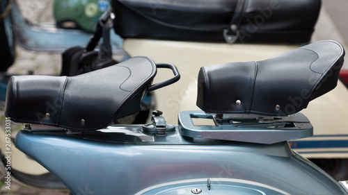 Double seat vintage italian scooter