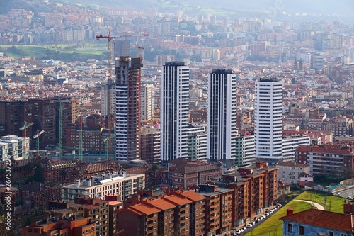 building architecture and cityscape in Bilbao city Spain, Bilbao travel destination