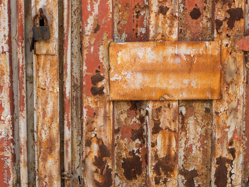 The background image of the rust and old paint and the text field The background image of the rust and old paint and the text field