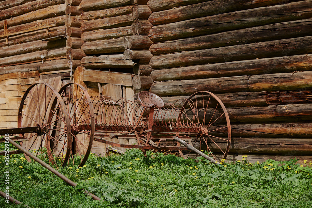 old wooden building with the architecture of village life old wooden building with the architecture of village life