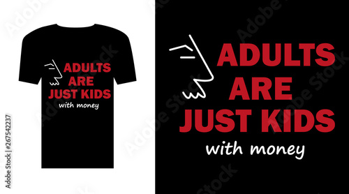 T-shirt with funny quoute.