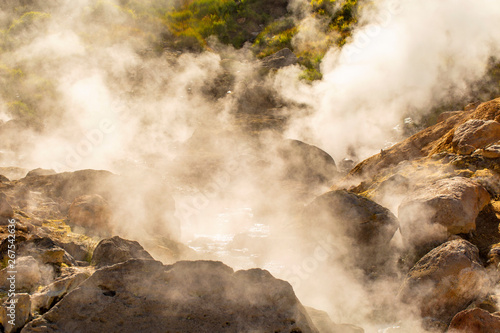 The small geyser on Vilyuchinsky volcano (small valley of geysers) on the Kamchatka Peninsula