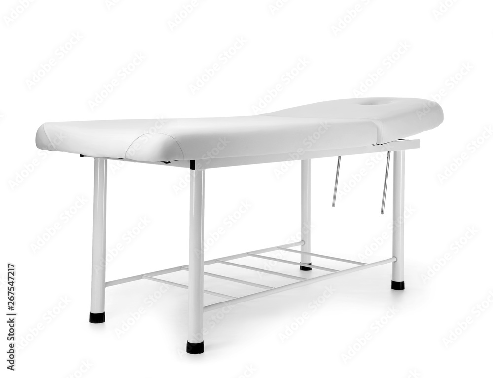 Treatment couch on white background Treatment couch on white background