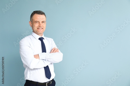Handsome mature businessman...