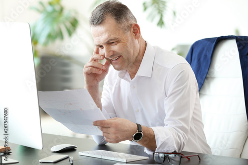 Handsome mature businessman...