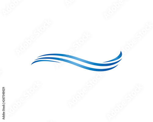 Free Download Water Wave Icon Logo Template vector - GFXLoad