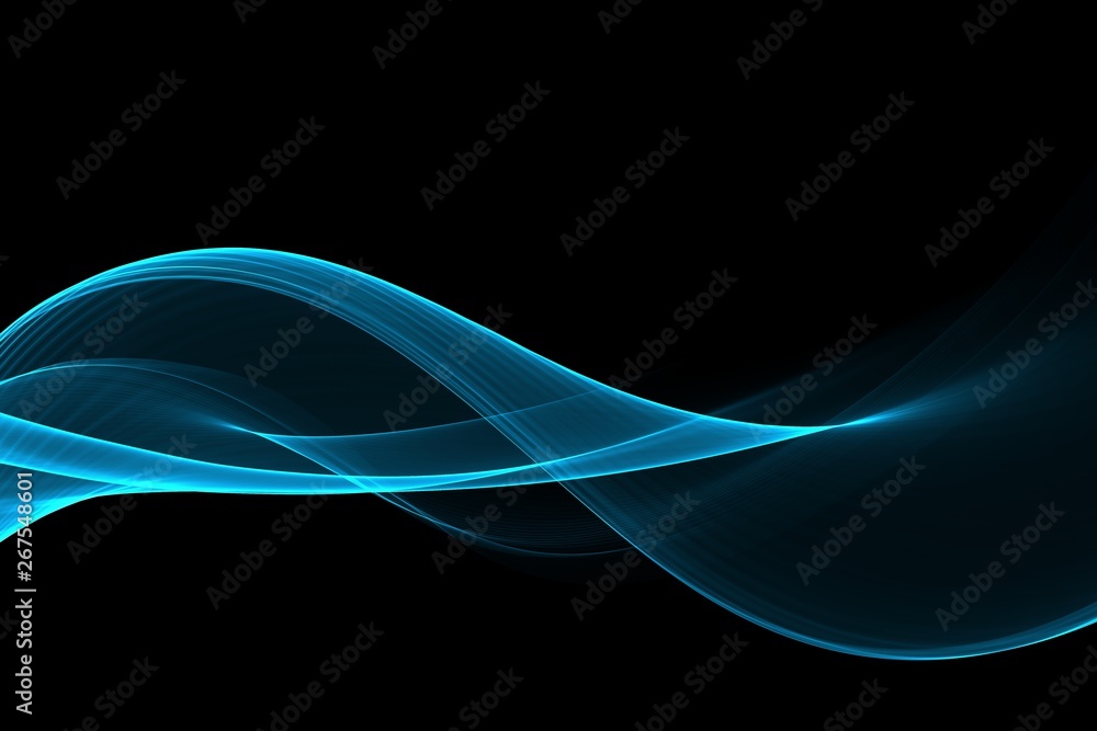 Abstract blue flow wave background Abstract blue flow wave background