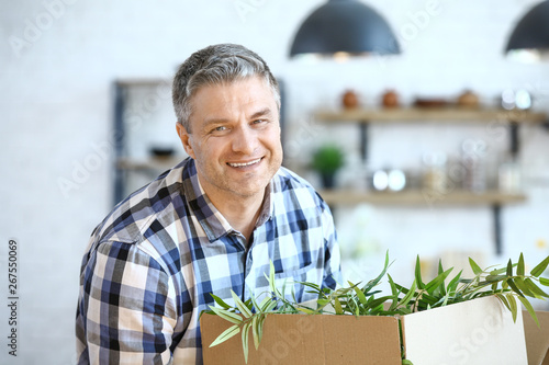 Handsome mature man after m...