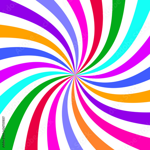 Colorful twirl abstract pattern background