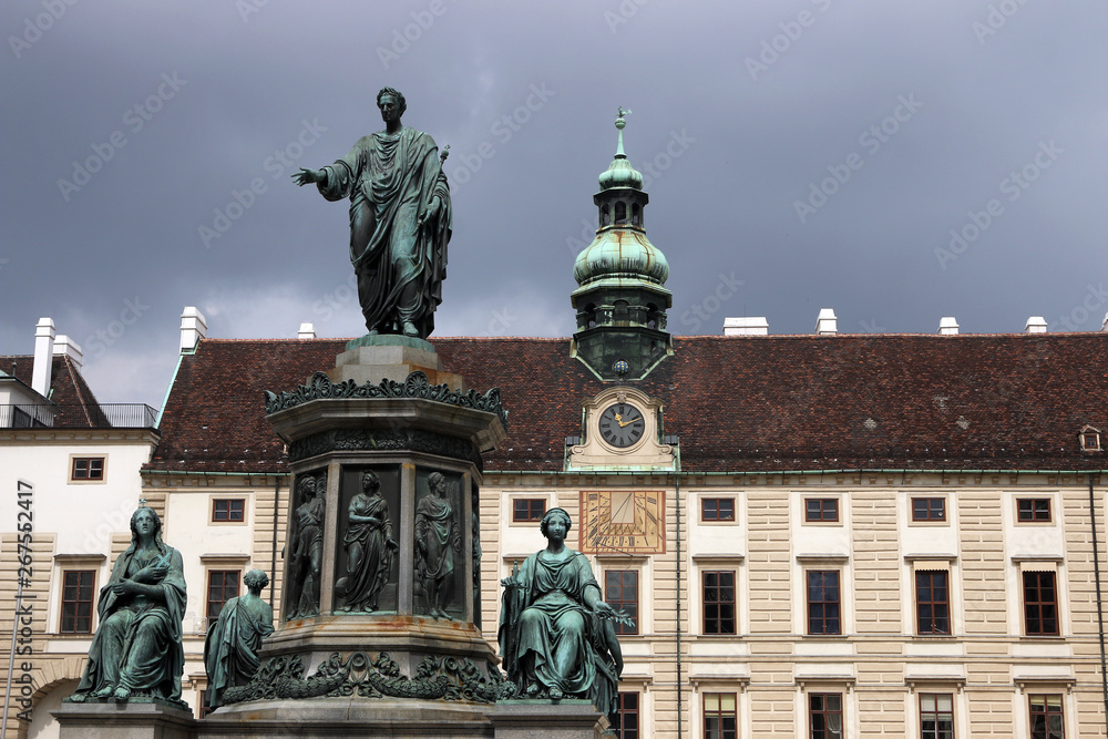 monument to Emperor Franz I Hofburg Burgplatz Vienna Austria