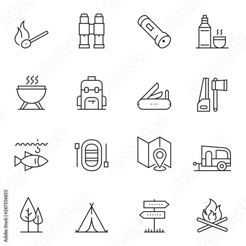 Camping Icon Set © Atakan