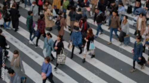 Wallpaper Mural 歩く人々 Torontodigital.ca