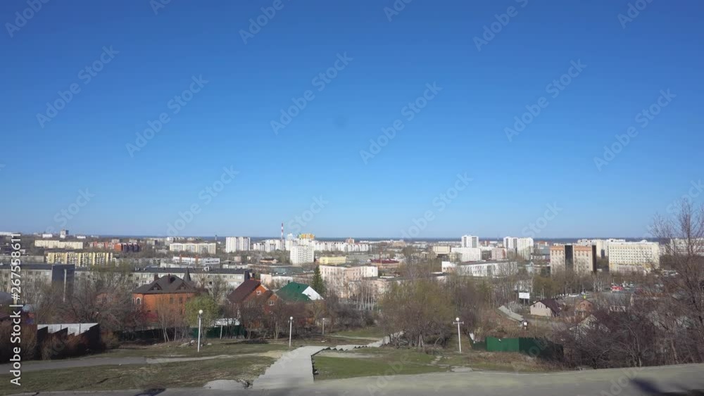 panorama of the city in autumn from above panorama of the city in autumn from above