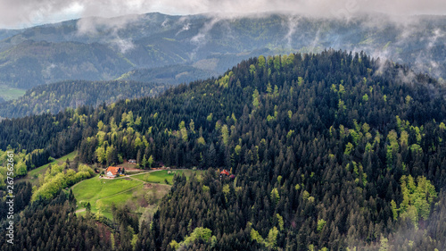Tableau sur toile Bergparadies Schwarzwald