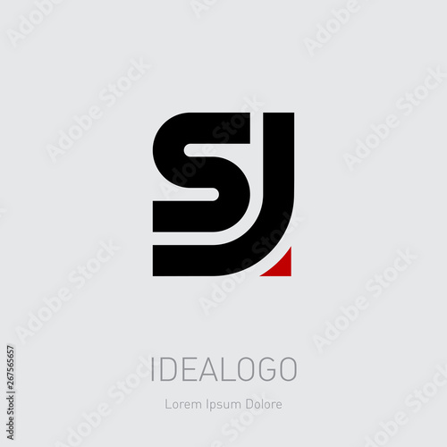 S and J initial logo. JS initial monogram logotype. SJ - Vector design element or icon.