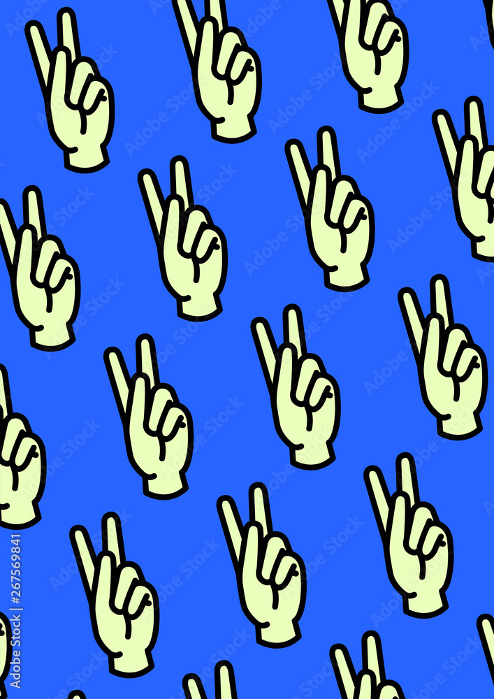 Fototapeta premium Peace Sign repetition pattern