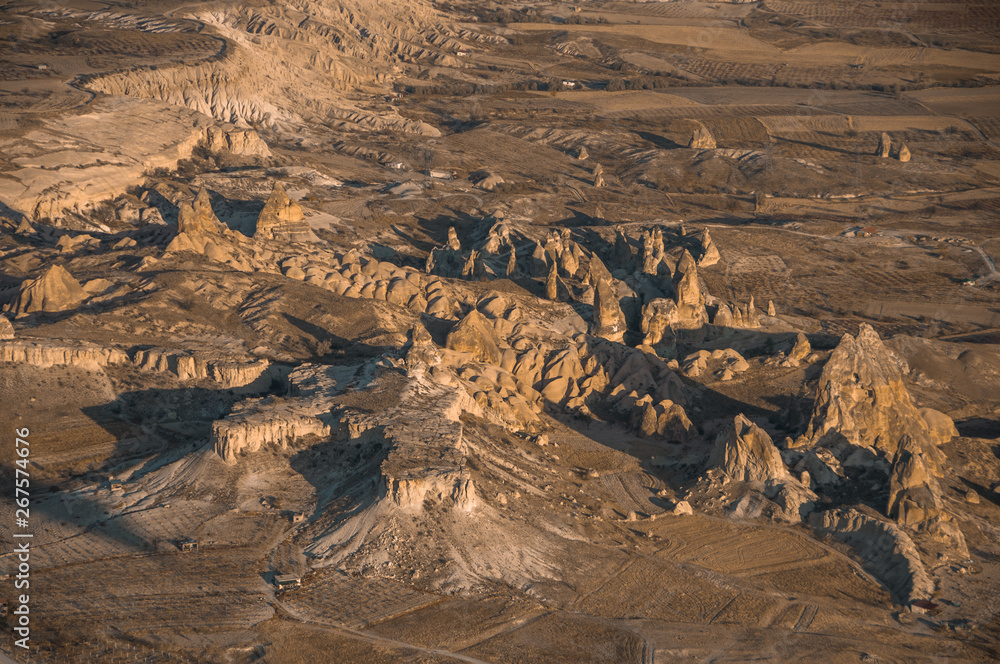 Fototapeta premium View of the unique landscape of Cappadocia Turkey