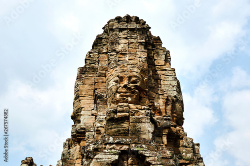 Bayon ruins in Cambodia.