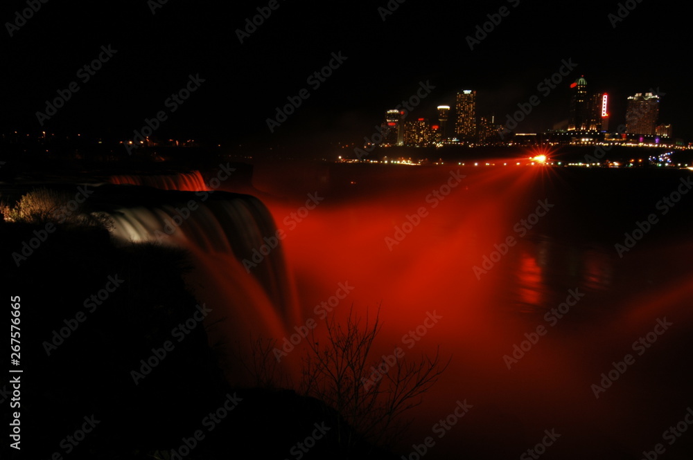 Night Scene of Niagara Falls