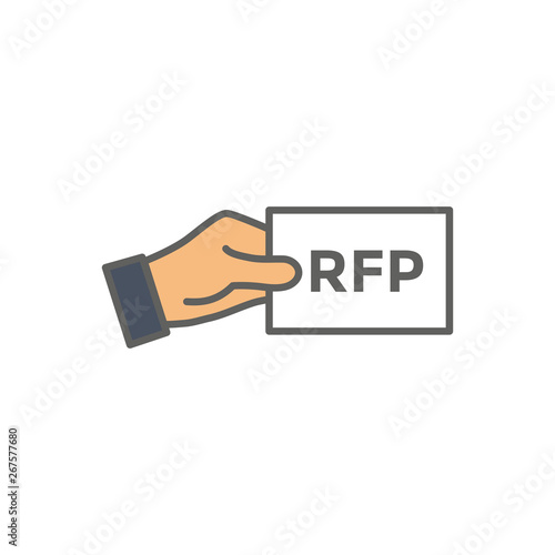 RFP Icon - request for proposal concept or idea