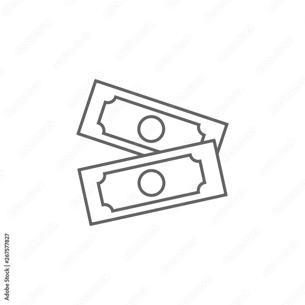 Obraz premium Dollar, shop icon. Element of trade mall icon. Thin line icon for website design and development, app development. Premium icon