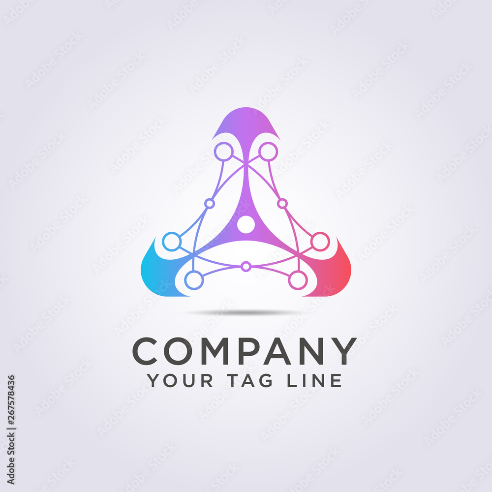 abstract triangle logo template for your business or brand abstract triangle logo template for your business or brand