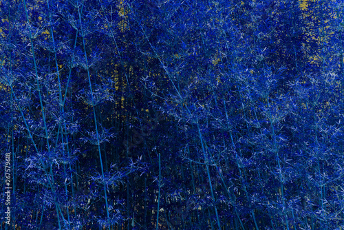 Blue Bamboo Texture