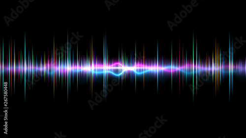 frequency audio music equalizer digital . music player waveform, hud for sound technology or tune bar, recorder signal. Song studio or music sound theme 