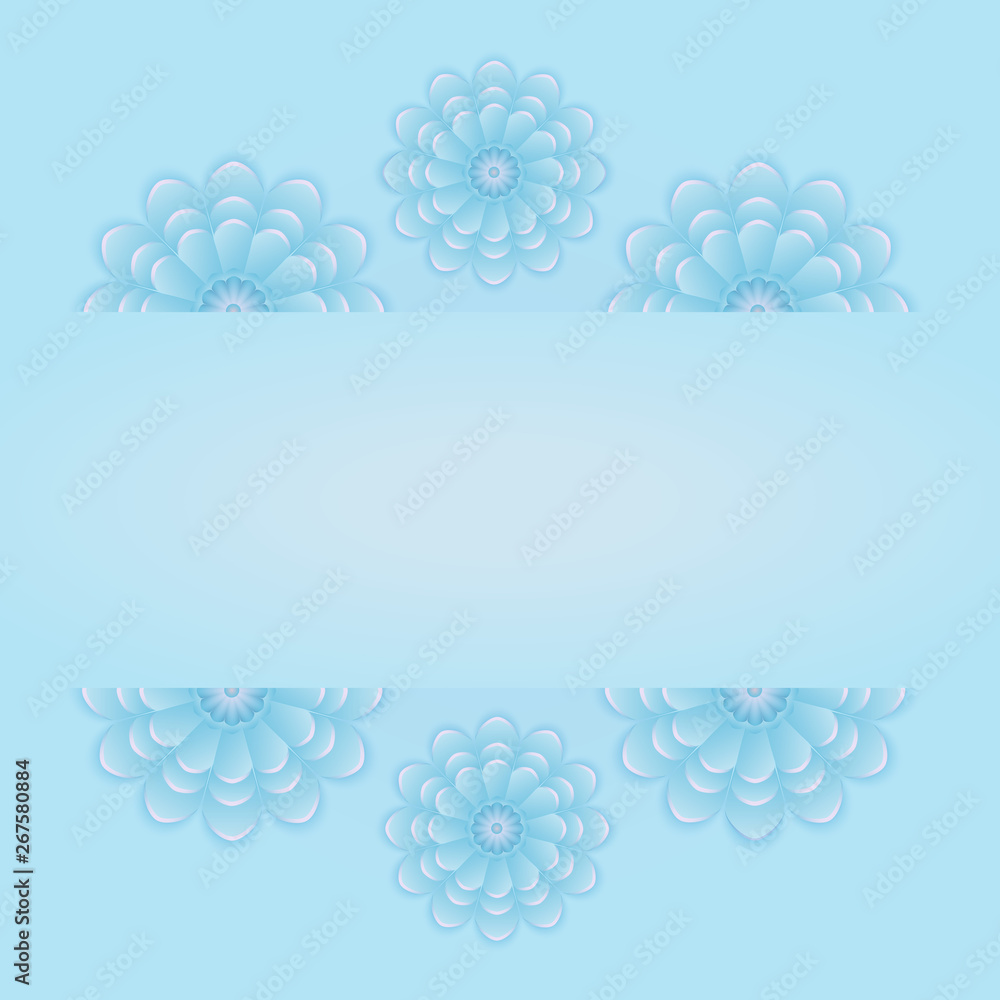 Postcard with abstract flowers. Vector illustration. Postcard with abstract flowers. Vector illustration.