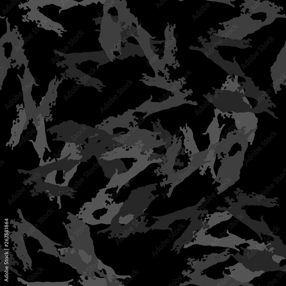 Urban camouflage of various shades of black and grey colors Urban camouflage of various shades of black and grey colors