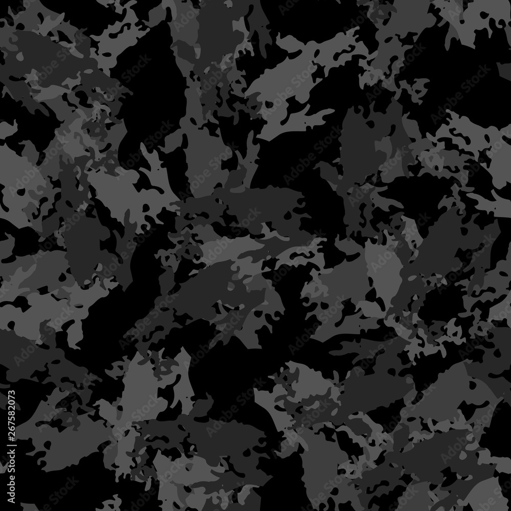 Urban camouflage of various shades of black and grey colors Urban camouflage of various shades of black and grey colors