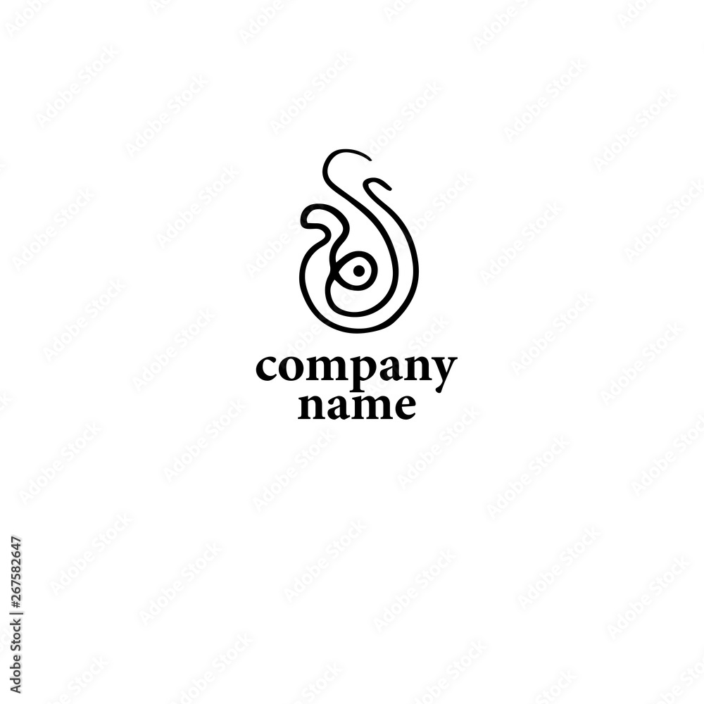 Logo company name, black abstract symbol eps 10 Logo company name, black abstract symbol eps 10