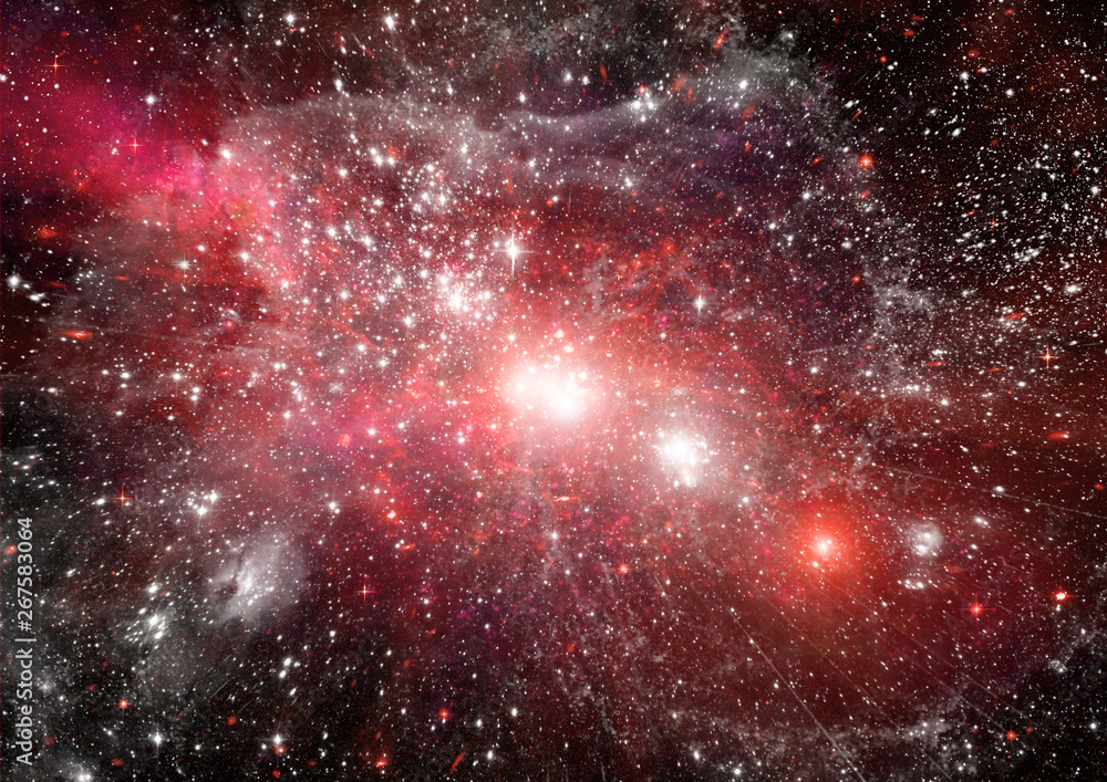 Obraz premium galaxy in a free space