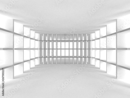 Abstract Modern White Architecture Background