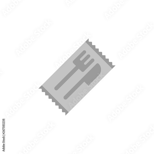 Food delivery, cutlery, disposable, eat, food, restaurant color icon