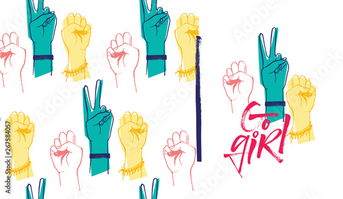Go girl illustration 