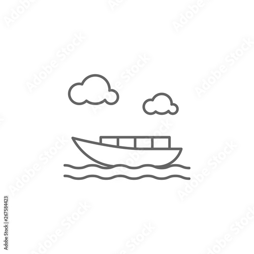 Ship, Holland icon. Element of Holland icon. Thin line icon for website design and development, app development. Premium icon