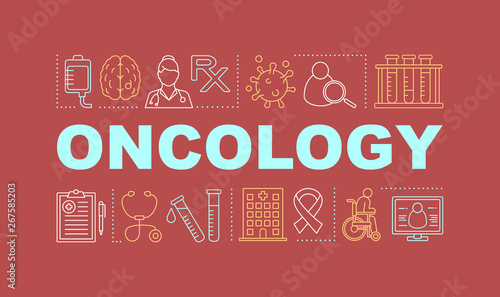 Oncology word concepts banner