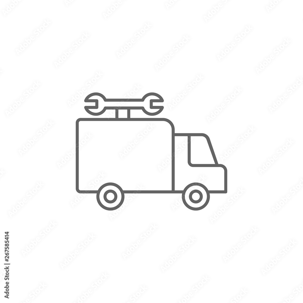 Plumber, truck, wrench icon. Element of plumber icon. Thin line icon for website design and development, app development. Premium icon Plumber, truck, wrench icon. Element of plumber icon. Thin line icon for website design and development, app development. Premium icon