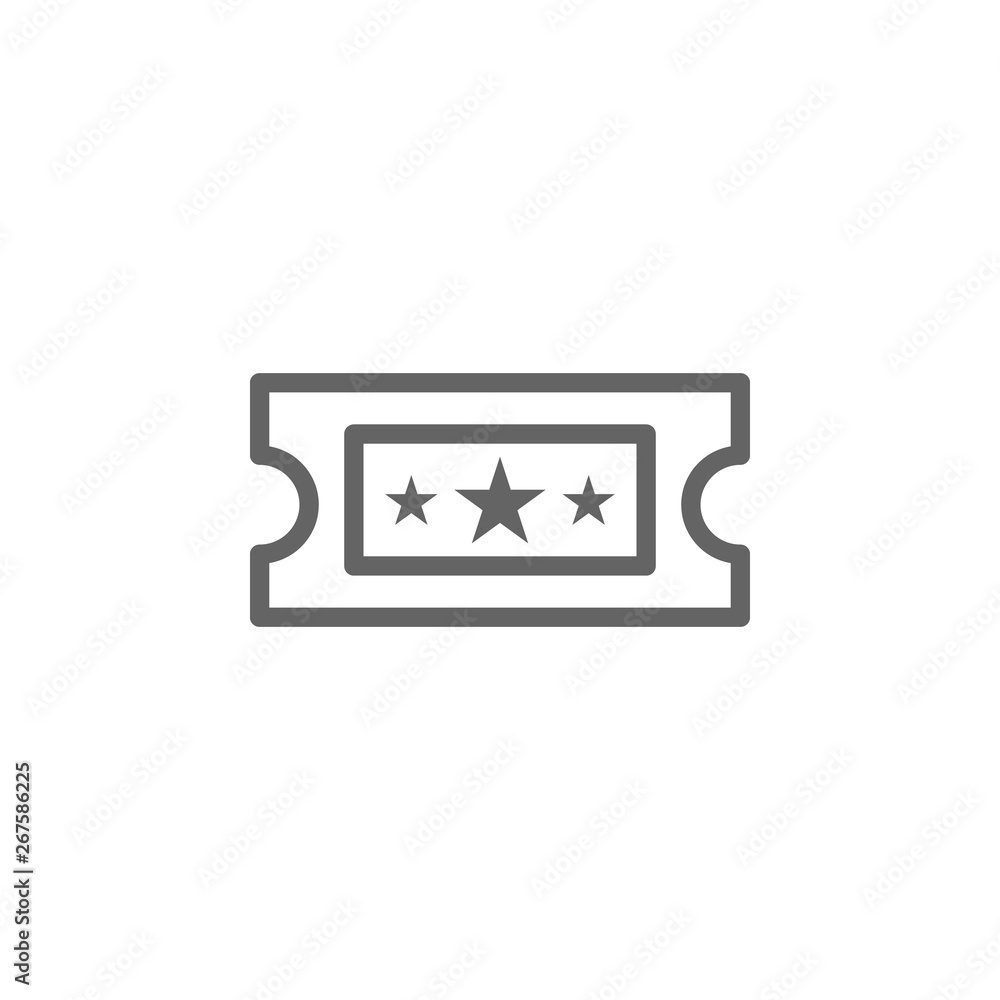 Theatre ticket icon. Element of theatre icon. Thin line icon for website design and development, app development. Premium icon Theatre ticket icon. Element of theatre icon. Thin line icon for website design and development, app development. Premium icon