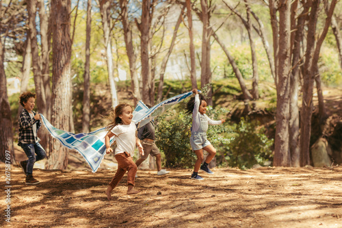 Kids enjoying together in park