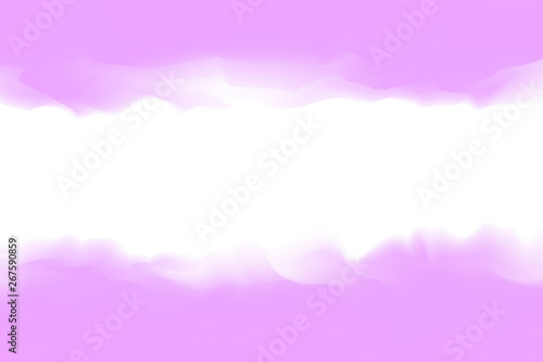 illustration painting digital purple colors soft in concept water color art, frame purple pastel soft water colors painting art brush watercolor copy space for background card and banner advertising