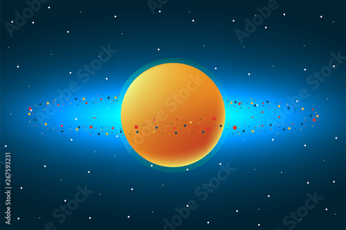 Planet and the space. Adventure at universe. Vector illustration design.