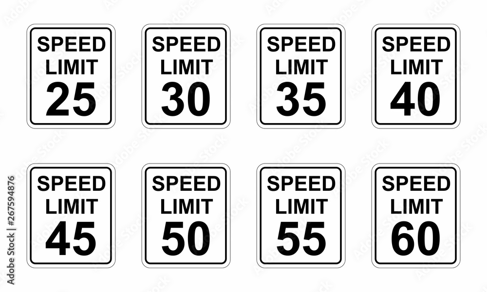 Speed limit road signs Speed limit road signs