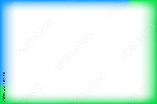 blue and green border rectangle blur and smooth white for background banner and blank copy space, banner frame watercolor art square empty, colorful frame templates slide show document presentation