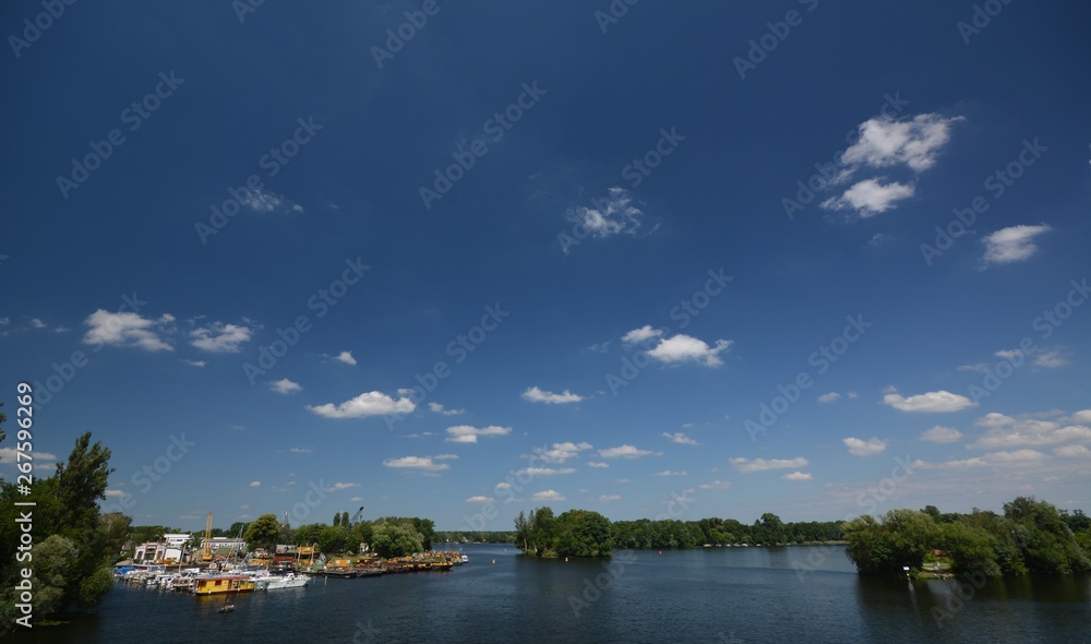 Spring Impressions from the Havel River, Havelspitze in Berlin Spandau from May 20, 2016, Germany
