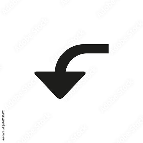 Free Download Arrow Icon, Arrow Icon pictogram, Arrow Icon Vector illustration, isolated backward arrow icon. - GFXLoad